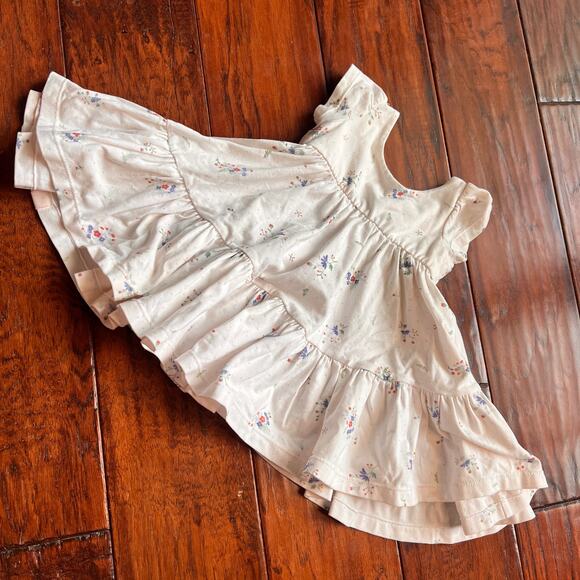 Omi Jo 12m American Floral Tunic Dress Tiered Patriotic Cottagecore Fairy - Picture 5 of 7